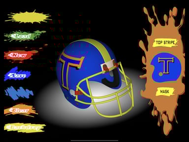 Football Helmet 3D