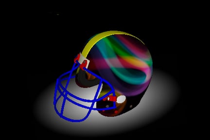 Football Helmet 3D