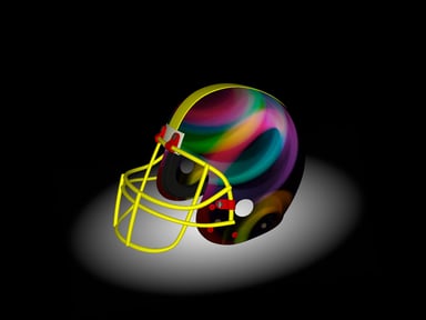 Football Helmet 3D