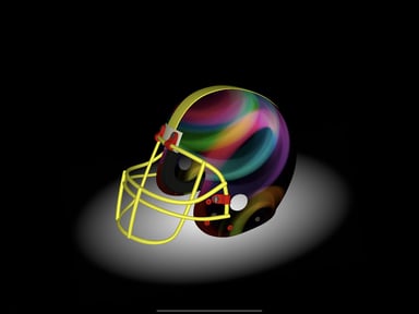 Football Helmet 3D