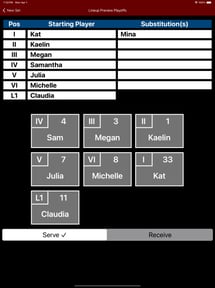 Volleyball Lineup Tracker