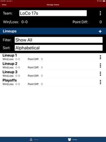 Volleyball Lineup Tracker