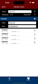 Volleyball Lineup Tracker