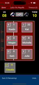 Volleyball Lineup Tracker