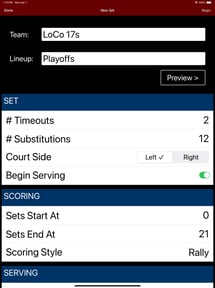 Volleyball Lineup Tracker