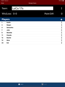 Volleyball Lineup Tracker