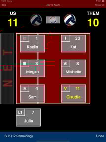 Volleyball Lineup Tracker