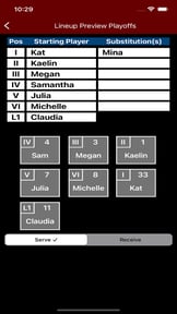 Volleyball Lineup Tracker