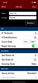 Volleyball Lineup Tracker