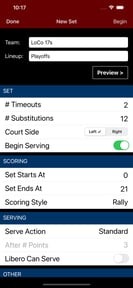 Volleyball Lineup Tracker