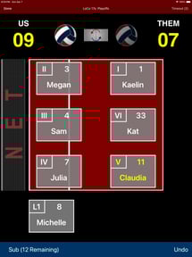 Volleyball Lineup Tracker
