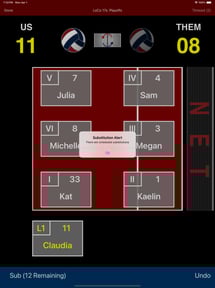 Volleyball Lineup Tracker