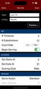 Volleyball Lineup Tracker
