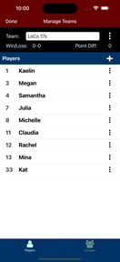 Volleyball Lineup Tracker