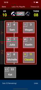 Volleyball Lineup Tracker