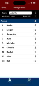 Volleyball Lineup Tracker