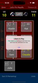 Volleyball Lineup Tracker