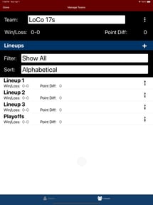 Volleyball Lineup Tracker