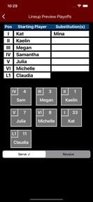 Volleyball Lineup Tracker