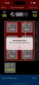 Volleyball Lineup Tracker