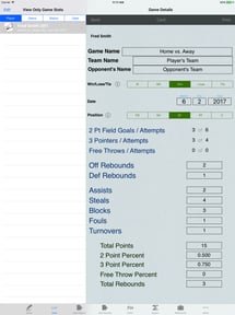 Basketball Player Stat Tracker