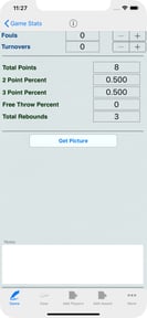 Basketball Player Stat Tracker