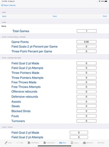 Basketball Player Stat Tracker