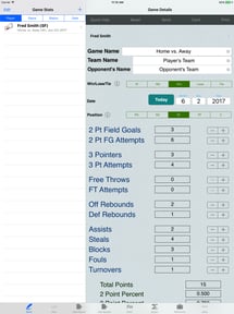 Basketball Player Stat Tracker