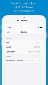 Jetting for KTM 2T Dirt Bikes