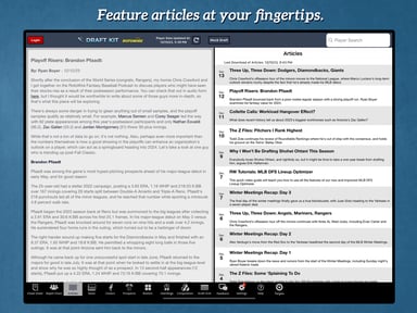 Fantasy Baseball Draft Kit '24