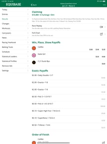 Equibase Todays Racing