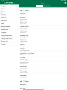 Equibase Todays Racing