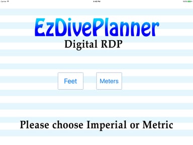 Ez Dive Planner