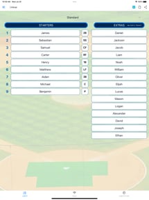 Baseball Lineup Cards