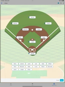 Baseball Lineup Cards