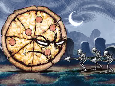 Pizza Vs. Skeletons