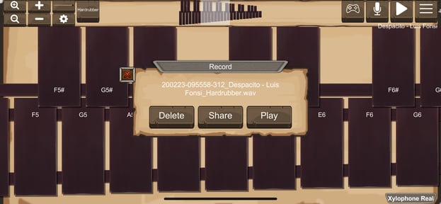 Xylophone Real: 2 mallet types