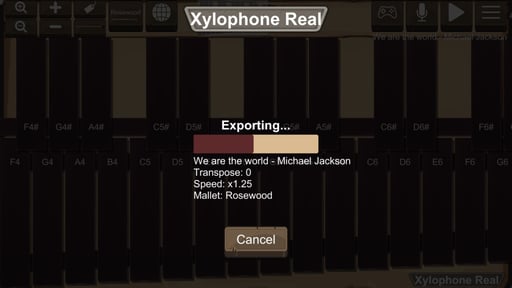 Xylophone Real: 2 mallet types