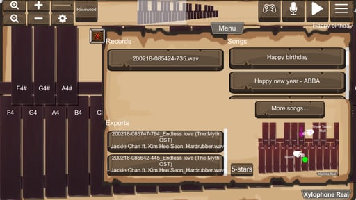 Xylophone Real: 2 mallet types