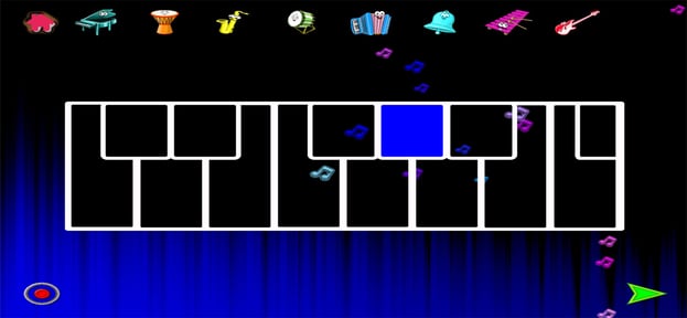 Glow Piano : glowing music fun