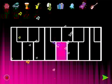 Glow Piano : glowing music fun