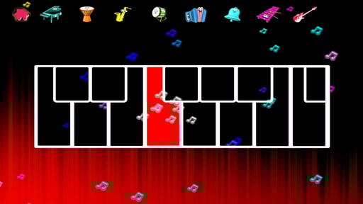 Glow Piano : glowing music fun