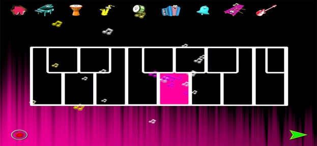 Glow Piano : glowing music fun