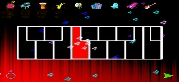 Glow Piano : glowing music fun