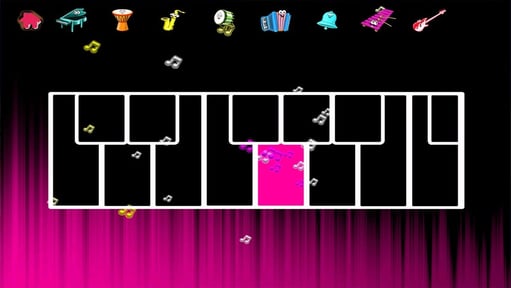 Glow Piano : glowing music fun