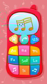Phone game. Music and sounds