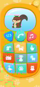 Phone game. Music and sounds