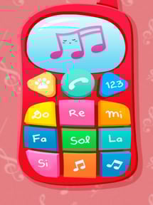 Phone game. Music and sounds