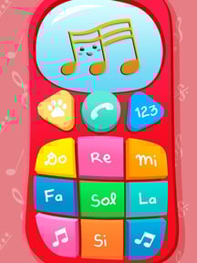 Phone game. Music and sounds