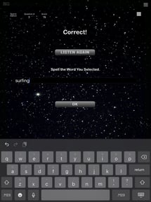 Sports - Comet Spelling Game